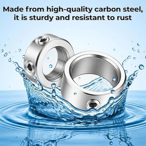 8 Pcs 3-16mm Drill Bit Depth Stop Collar Set 8 Sizes High Carbon Steel Drilling Limit Ring Drill Bit Positioning Ring Split Rings with Allen Wrench for Precision Drilling in Kuwait
