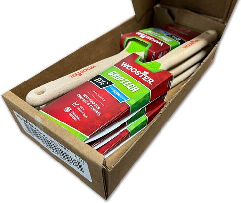 6-Pack of 2-1/2" Wooster 5401 GripTech Angle Paint Brush, Sash Handle in Kuwait