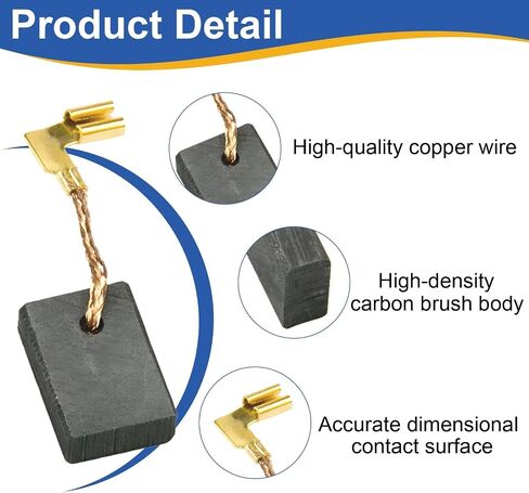 12 Pack Carbon Brushes CB318 CB330 CB340 CB314 CB315 Replacement for 9560CV 9563CV 9565CV 9566CV GD0600 9554 9557 Carbon Angle Grinder in Kuwait