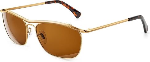 JIM HALO Aviator Sunglasses for Men, Retro Rectangle Driving Sun Glasses Womens UV400 Protection Flat Metal Eyewear in Saudi Arabia