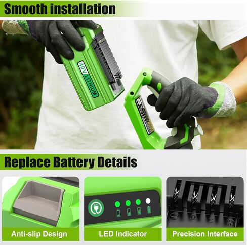 PENGJBATTER 40 Volt 7500mAh High-Capacity Battery Compatible for Greenworks 40V Battery 29472 29462 2901319 and Greenworks 40V G-MAX Power Tools 2000219, CS40L412, CS40B210, FAN40B00, 22332 in Saudi Arabia