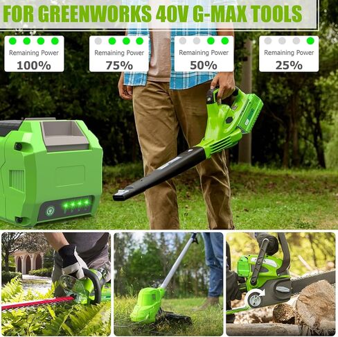 PENGJBATTER 40 Volt 7500mAh High-Capacity Battery Compatible for Greenworks 40V Battery 29472 29462 2901319 and Greenworks 40V G-MAX Power Tools 2000219, CS40L412, CS40B210, FAN40B00, 22332 in Saudi Arabia