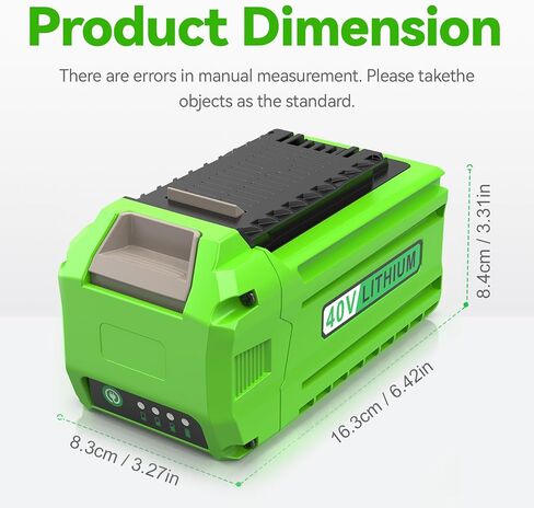 PENGJBATTER 40 Volt 7500mAh High-Capacity Battery Compatible for Greenworks 40V Battery 29472 29462 2901319 and Greenworks 40V G-MAX Power Tools 2000219, CS40L412, CS40B210, FAN40B00, 22332 in Saudi Arabia