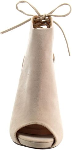 Chase & Chloe EC79 Women's Lace up High Block Heel Ankle Booties in Kuwait