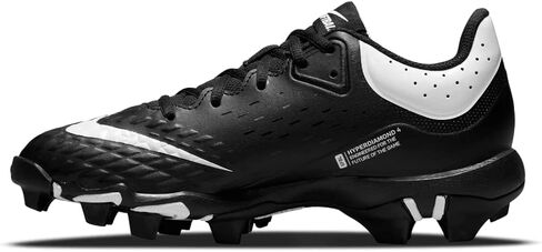 Nike Hyperdiamond 4 Keystone Molded Softball Cleats Black | Black | White SZ 10 in Kuwait