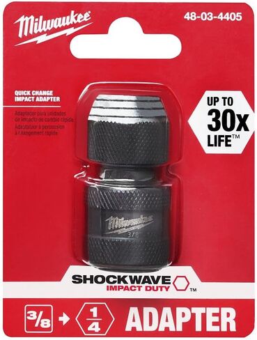 Milwaukee Electric Tool 48-03-4405 Electric Shockwave Impact Socket Adapter, 3/8" in Kuwait