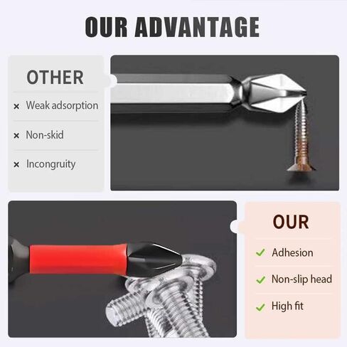 Magnetic Phillips Screwdriver Drill Bit Set 3PCS, Anti-Slip PH2 Screwdriver Extension Bit Set, 1-2.6-Inch Phillips Head Drill Bits, Magnetic Screwdriver Set, 1/4" Hex Shank in Kuwait