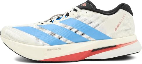 adidas, Womens, Adizero Boston 13 Running Shoes, Off-White/Light Blue/Gold Metallic, 9.5, C - Medium in Kuwait