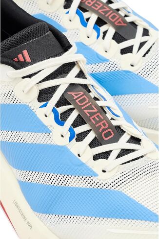adidas, Womens, Adizero Boston 13 Running Shoes, Off-White/Light Blue/Gold Metallic, 9.5, C - Medium in Kuwait