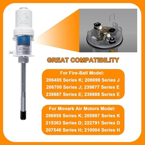 206728 Air Motor Repair Replacement kit Suitable for Graco Fireball and for Monark Air Motors in Kuwait