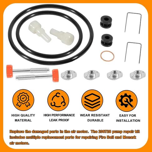 206728 Air Motor Repair Replacement kit Suitable for Graco Fireball and for Monark Air Motors in Kuwait