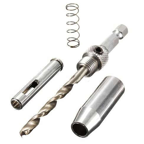 1 Set Alloy Steel Self Centering Hinge Drill Bit Set, Woodworking Tool for Door Cabinet Hinge Locating Hole Cutter with Hex Key in Kuwait