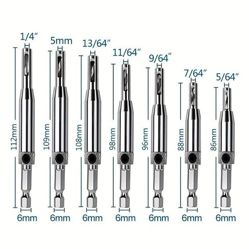 1 Set Alloy Steel Self Centering Hinge Drill Bit Set, Woodworking Tool for Door Cabinet Hinge Locating Hole Cutter with Hex Key in Kuwait