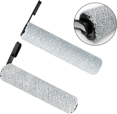 Replacement Brush Rollers for Tineco for ifloor S3/F3/S5 for combo 2.0 Slim Wet Dry Vacuum, 2-Pack Microfiber Soft Roller Gray(2.0Brush Roller) in Kuwait