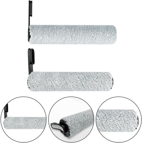 Replacement Brush Rollers for Tineco for ifloor S3/F3/S5 for combo 2.0 Slim Wet Dry Vacuum, 2-Pack Microfiber Soft Roller Gray(2.0Brush Roller) in Kuwait