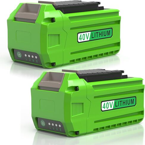 Futurebatt 2 Pack 7500mAh Replacement for GreenWorks 40V Battery 29252 29462 29472 40-Volt G-MAX Cordless Power Tools 20642 21242 22262 22272 25312 25322 27062 (Not Fit Gen 1) in Saudi Arabia