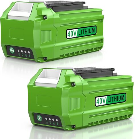 Futurebatt 2 Pack 7500mAh Replacement for GreenWorks 40V Battery 29252 29462 29472 40-Volt G-MAX Cordless Power Tools 20642 21242 22262 22272 25312 25322 27062 (Not Fit Gen 1) in Saudi Arabia