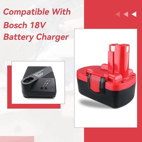 VANON 2Packs 4.8Ah Ni-Mh Battery Raplacement for Bosch 18V Battery BAT025 BAT026 BAT160 BAT180 BAT181 BAT189 Compatible with Bosch 18V Drill Saw Power Tools in Kuwait