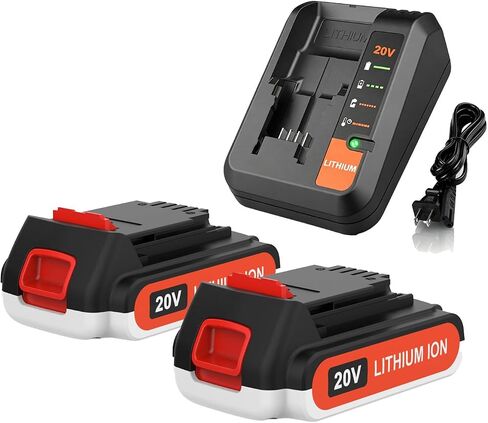 2Pack 20V 4.0Ah lbxr20 Replacement for Black and Decker 20v Lithium Battert Set LBXR20 LBXR2520 Compatible with Black and Decker Power Connect 20v Lithium Tools in Kuwait
