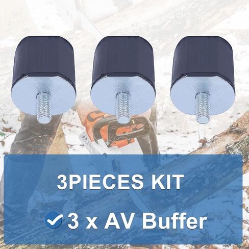 AV Annular Buffer Kit 3Pcs For Stihl 020T MS200 MS200T Chainsaw 1116 790 9600 Mount Screw. in Kuwait