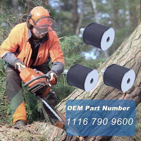 AV Annular Buffer Kit 3Pcs For Stihl 020T MS200 MS200T Chainsaw 1116 790 9600 Mount Screw. in Kuwait