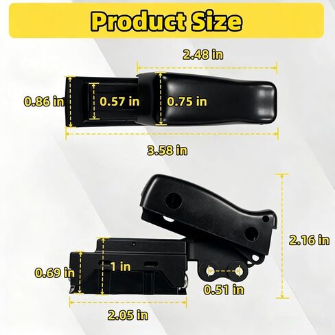 2 Pcs Miter Saw Trigger Power Switch Replacement Part Compatible with Dewalt DW712 DW715 DW716 DW717 DW718 DWS780 in Kuwait