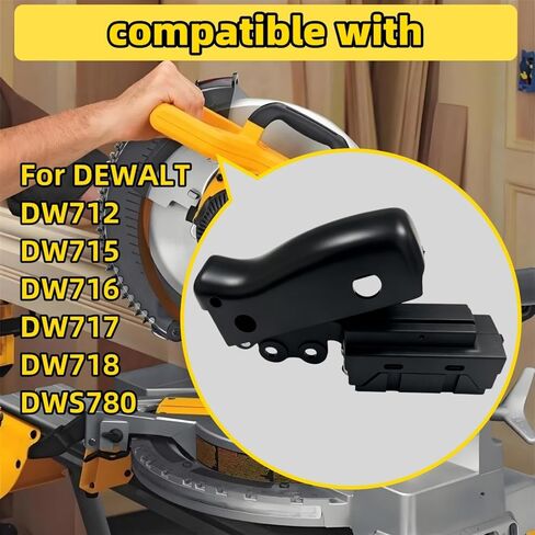 2 Pcs Miter Saw Trigger Power Switch Replacement Part Compatible with Dewalt DW712 DW715 DW716 DW717 DW718 DWS780 in Kuwait