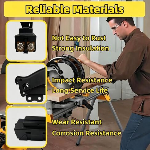 2 Pcs Miter Saw Trigger Power Switch Replacement Part Compatible with Dewalt DW712 DW715 DW716 DW717 DW718 DWS780 in Kuwait