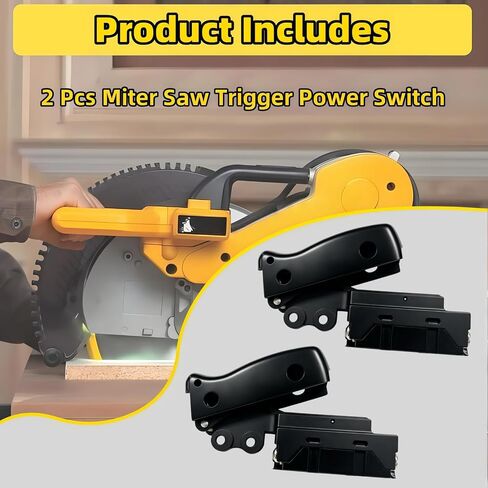 2 Pcs Miter Saw Trigger Power Switch Replacement Part Compatible with Dewalt DW712 DW715 DW716 DW717 DW718 DWS780 in Kuwait