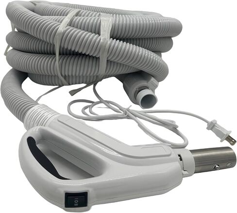 Universal Central Vacuum 35 ft Low Voltage Hose, ON-Off Switch Control-Compatible with Most Inlets - Crushproof Material (35 Ft. Low Voltage) in Kuwait