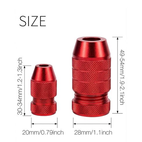 Drill Bit Depth Stop Set 5PCS–2 Adjustable Aluminum Stop Collars (Small & Large) + 2 Fixed Steel Drill Stop Rings + Hex Wrench, Dual-Mode Depth Control for Woodworking, Furniture, Metal & DIY in Kuwait