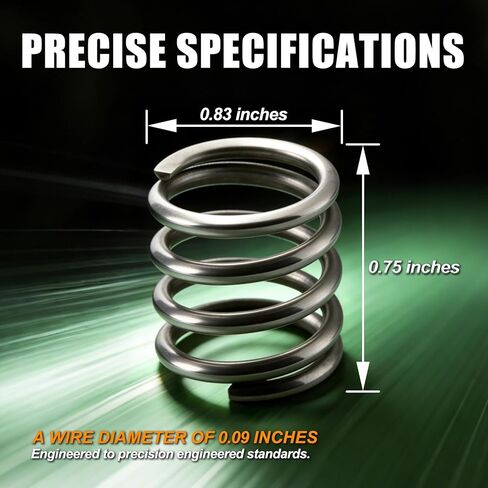 2-Pack 231352-0 17 Compression Springs Compatible with Makita Trimmers | 0.75Inch Height 0.83Inch OD, Springs Compatible with Makita DUR181 DUR141 Series Trimmer Head Replacement in Kuwait