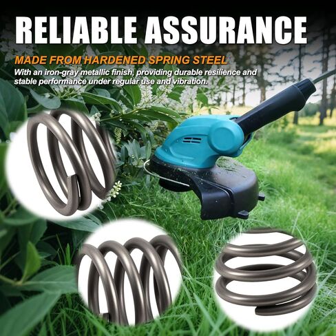 2-Pack 231352-0 17 Compression Springs Compatible with Makita Trimmers | 0.75Inch Height 0.83Inch OD, Springs Compatible with Makita DUR181 DUR141 Series Trimmer Head Replacement in Kuwait
