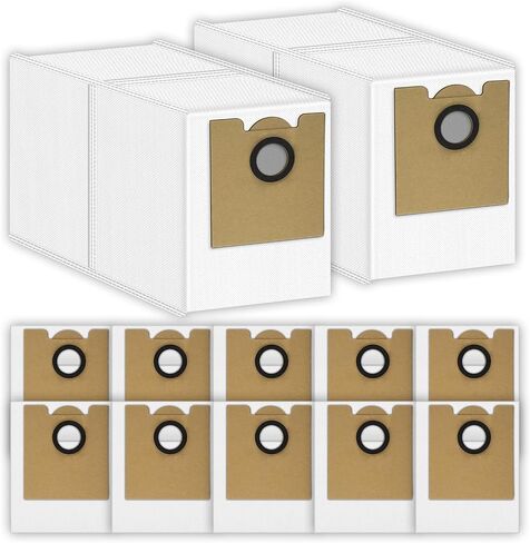 (12 Pack) M2 Plus Replacement Dust Bags Compatible with Lefant M2 Plus/ M2L Plus/ M2S Plus/ M350 Robot Vacuum Cleaner, Vacuum Bags, Canister Bag, Vacuum Replacement Dust Bags, Disposable Bags in Kuwait