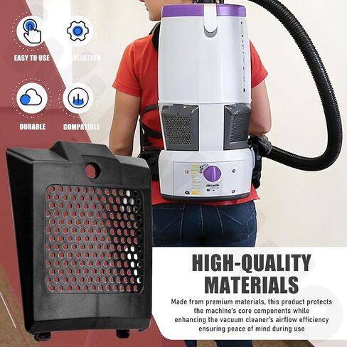 4 Pack 833954 841708 Vacuum Cleaner Hepa Filter Cover, Exhaust Filter Cover Door for ProTeam Backpack Vacuum 107303 107310, for Super Coach Pro 6, Super Coach Pro 10 in Kuwait
