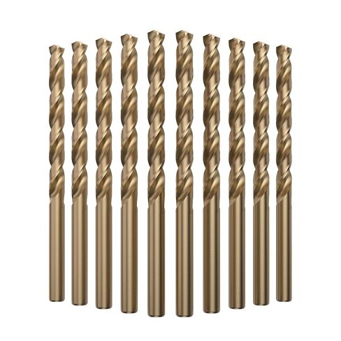 LU&MN M35 Cobalt HSS Jobber Length Twist Drill Bit with Straight Shank, Heavy Duty, Drilling for Cast Iron, Heat-Treated Steel, Stainless Steel and Other Hard Materials, 10 pcs, 1/16" in Saudi Arabia