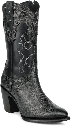 Cuadra Boot for Women Genuine Bovine Leather Black Western in Kuwait