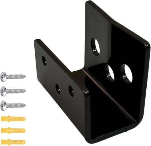 Metal Grease Gun Wall Mount Holder, Rust-Resistant Wall Mount Bracket for 2646-20 2-Spd Grease Gun, Space-Saving Tool Organizer for Garage & Workshop, Includes Screws & Anchors (Black 1 PCS) in Kuwait