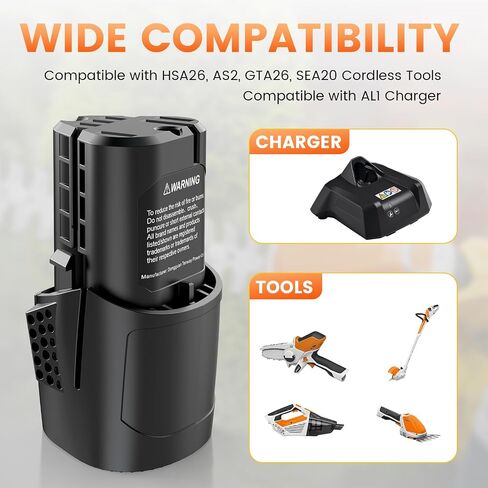 TREE.NB Upgraded 3.5Ah 10.8V Replacement for Stihl GTA26 Battery 45154006500 High Capacity Compatible with HSA26 AS2 GTA26 SEA20 Series in Kuwait