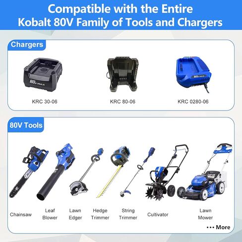FSKE Premium 3.0Ah Replacement for Kobalt 80V Battery KB2580-06 KB380-06 | New Upgraded Compatible with Kobalt 80 Volt Power Tools KB280-06 KB480-06 KB580-06 KB680-06 in Kuwait