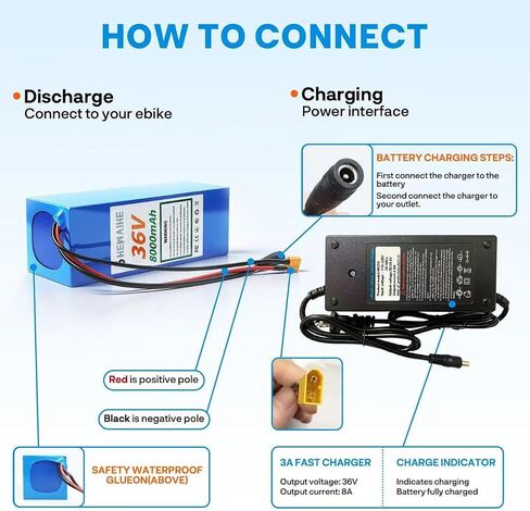 36V 8AH Universal Power Pack Battery in Kuwait
