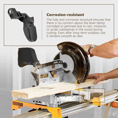 Miter Saw Lever Replacement for DeWalt N082785 – Compatible with DW718 DWS780 DWS782 DHS790AB DHS790T2 DWS779 DHS790 Fit Heavy-Duty Pivot Handle for DeWalt 12-Inch Dual-Bevel Miter Saws (1) in Kuwait