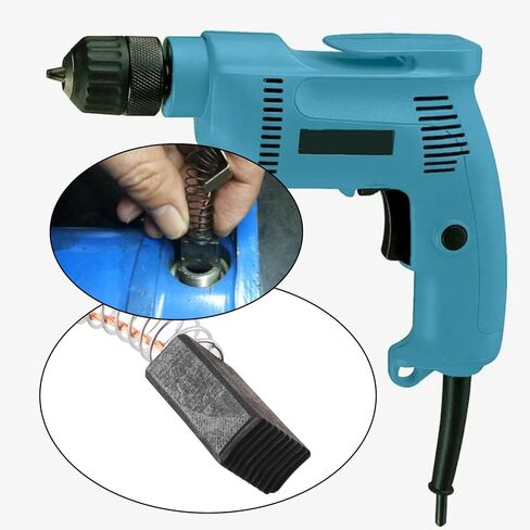 4x Drilling Motor Carbon Brush 181030-1 6x10x15mm Compatible with Makita CB100 6906 9005B 9207SPB 9217SPC DA6301 in Kuwait