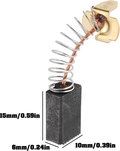 4x Drilling Motor Carbon Brush 181030-1 6x10x15mm Compatible with Makita CB100 6906 9005B 9207SPB 9217SPC DA6301 in Kuwait