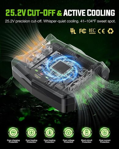 Replacement for Greenworks 24V Battery Charger, Dual Port 3.0A Rapid Charge for Greenworks 24V Battery in Kuwait