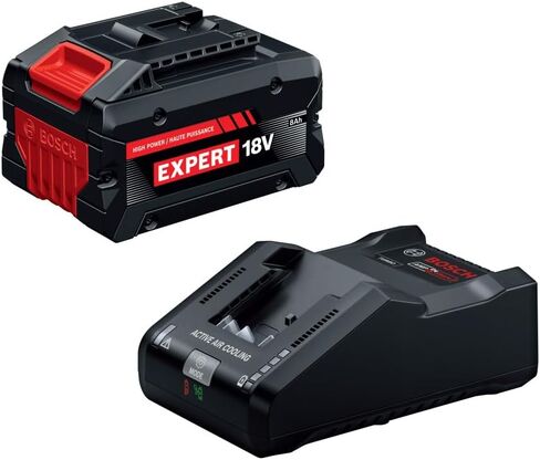 BOSCH GXS18V-27N18X 18V Battery and Charger Kit with 8.0 Ah High Power Battery and 16 Amp Turbo Fast Charger in Kuwait