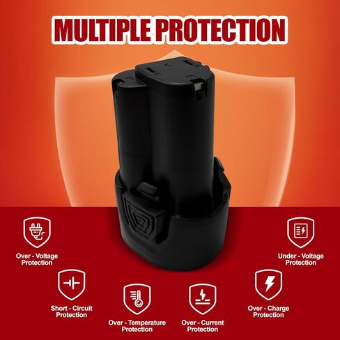 12V 3.5Ah Li-ion Replacement Battery for ACDelco G12 Series, Compatible with AB1225LA AB1207LA, Fit Cordless Ratchet & Impact Wrench (ARW1210, ARW1209, ARI12105, ARI12104, etc.) in Kuwait