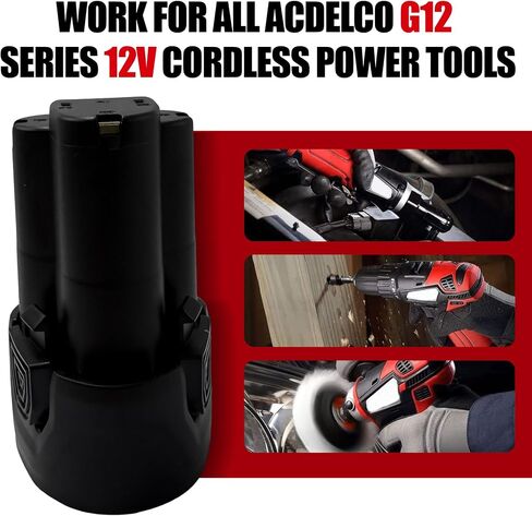 12V 3.5Ah Li-ion Replacement Battery for ACDelco G12 Series, Compatible with AB1225LA AB1207LA, Fit Cordless Ratchet & Impact Wrench (ARW1210, ARW1209, ARI12105, ARI12104, etc.) in Kuwait