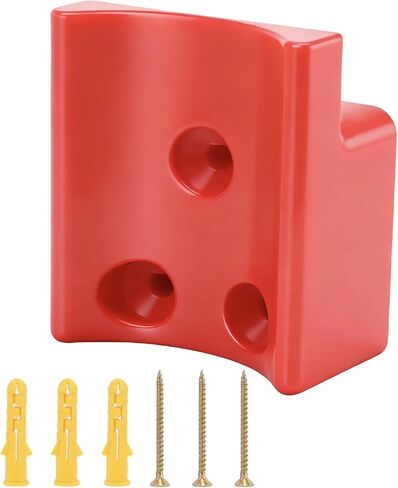 Grease Gun Holder Wall Mount Hanger Compatible with 2646 Series Grease Gun — Plastic Wall Mount Holder Bracket for Grease Gum, Includes Screws, 1 Pack, Red in Kuwait