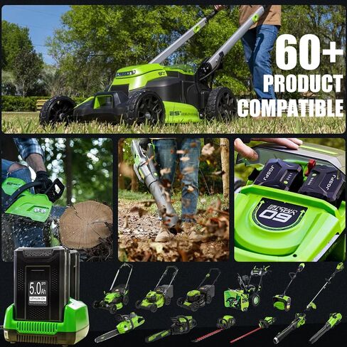 5.0Ah Batteries Replacement for Greenworks pro 60V Battery LB60A00 LB60A01 LB60A02 LB60A03,Compatible with Greenworks 60V Cordless Power Tool in Kuwait